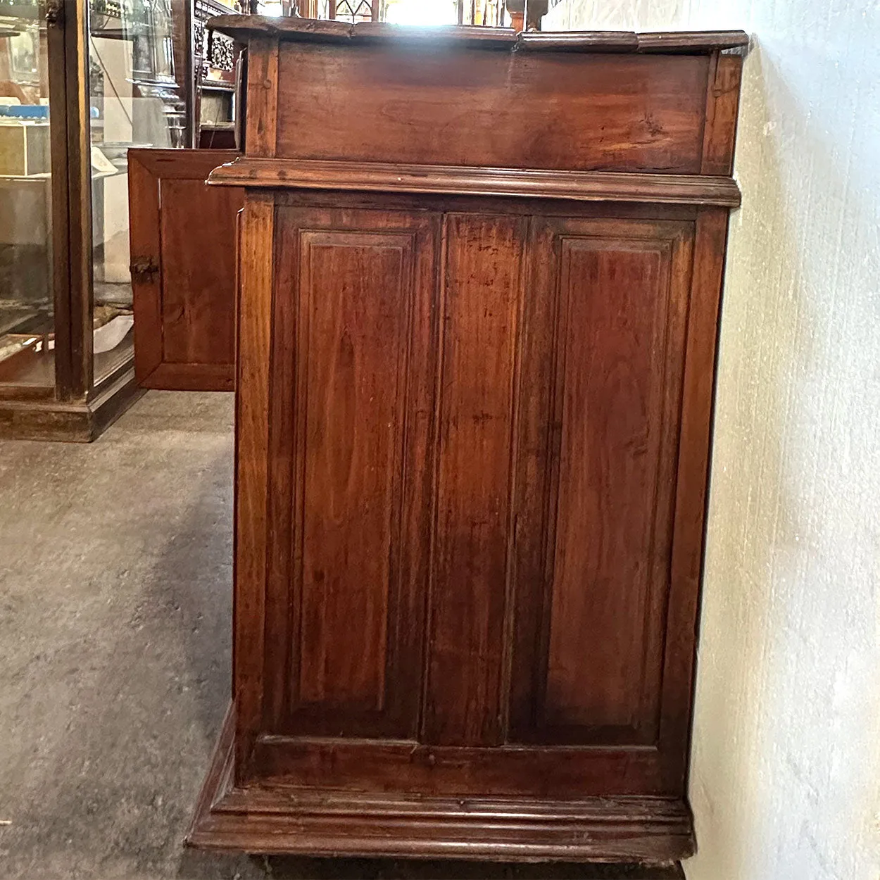 French Louis XIII Fruitwood Diamond Point Sideboard Cabinet