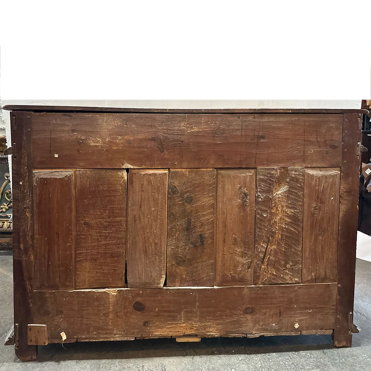 French Louis XIII Fruitwood Diamond Point Sideboard Cabinet