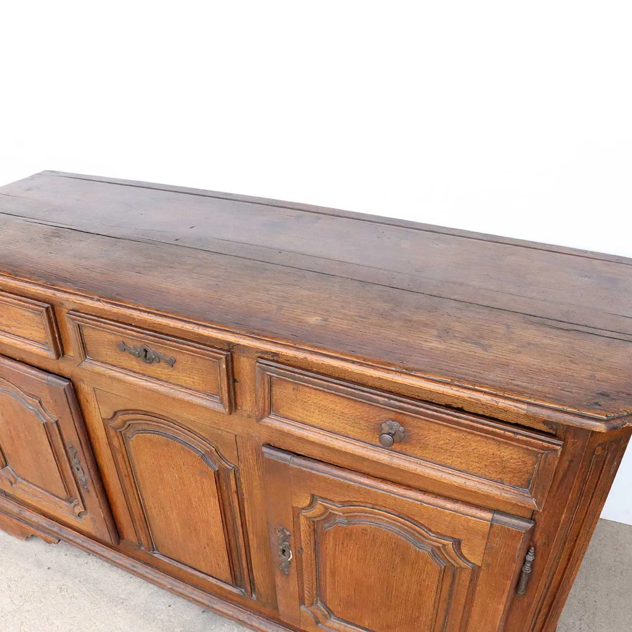 French Louis XIV Oak Enfilade Sideboard