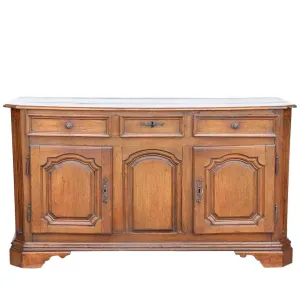 French Louis XIV Oak Enfilade Sideboard