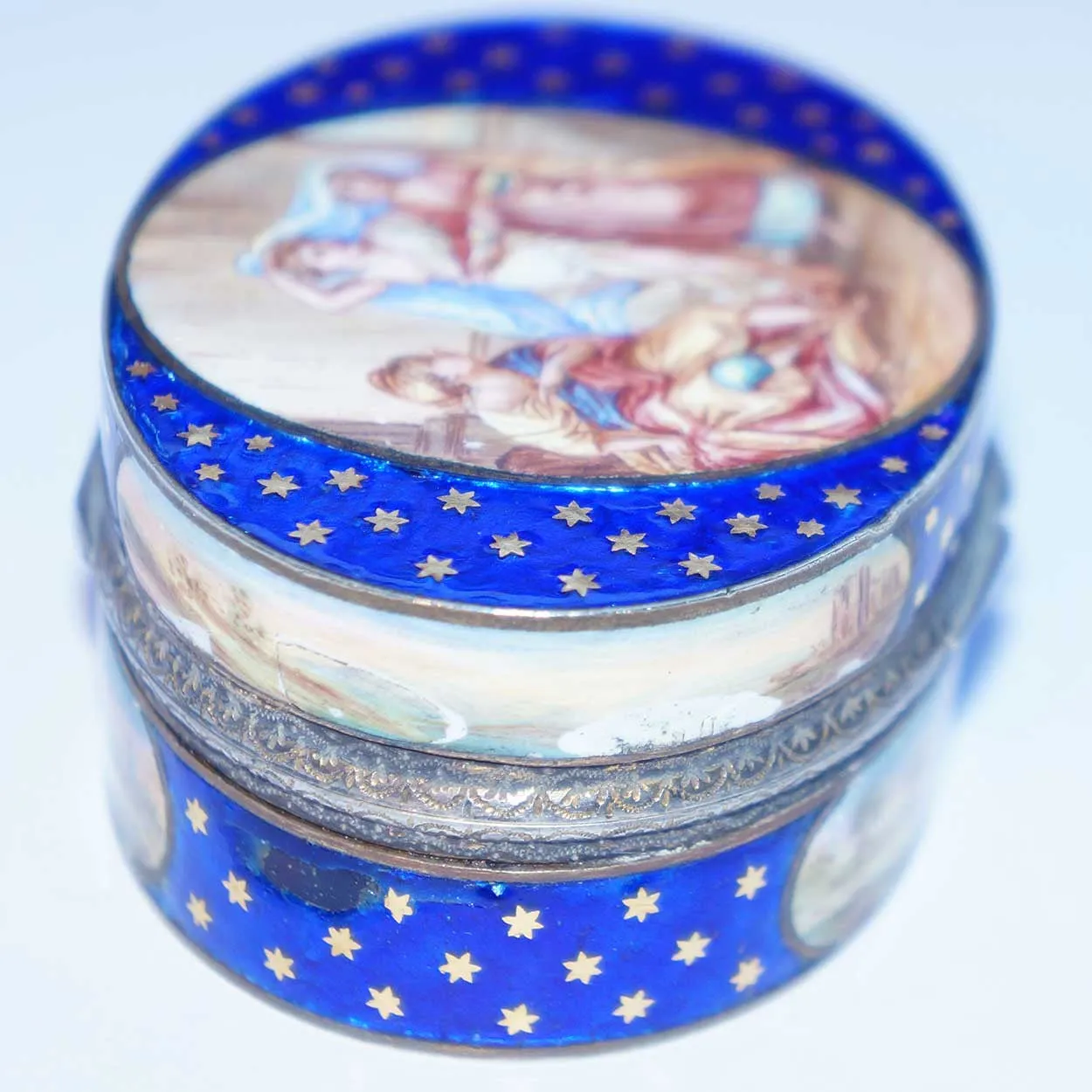 French Louis XVI Gilt Silver and Enamel Snuff Box