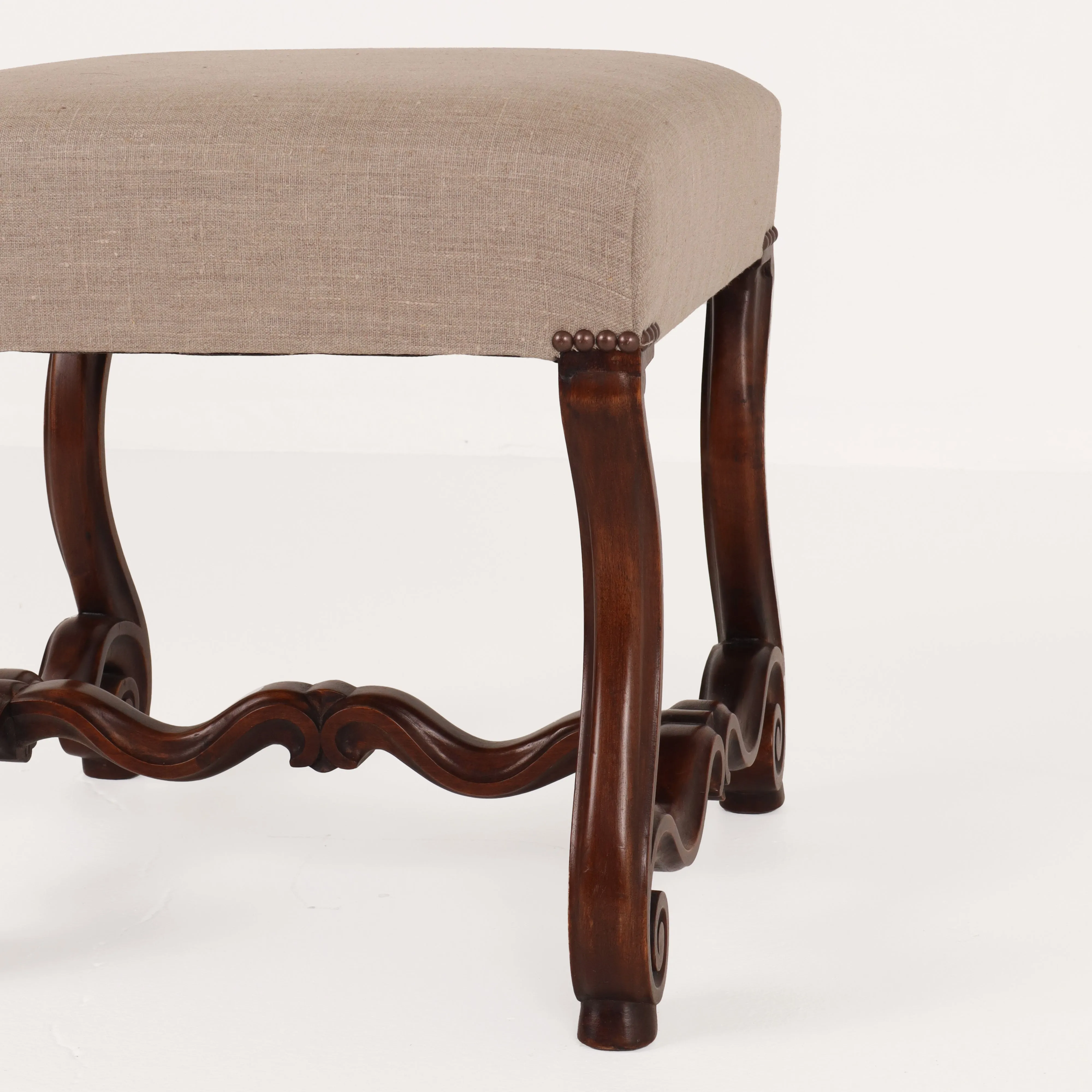 French Walnut Os de Mouton Benches c1890