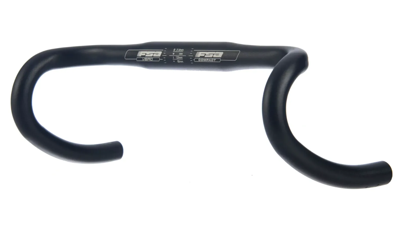 FSA Vero Compact Road Bar - Black - 31.8mm - 440mm