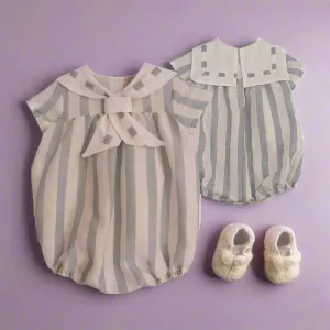 Gabrielle Blue Romper