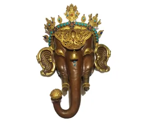 GANESHA GOLD GILDED WALL HANGING