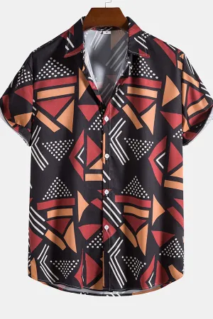 Geometric Print Shirt
