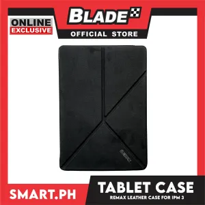Gifts Hard Remax Leather Case Protection (Black)