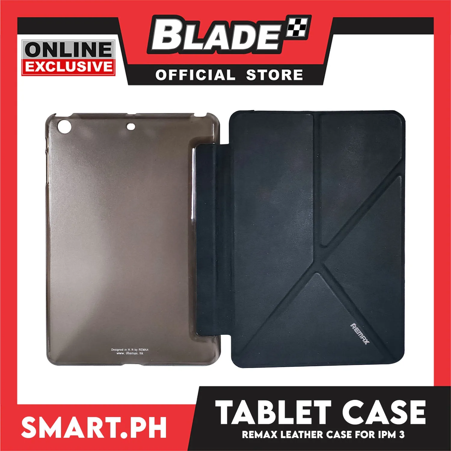 Gifts Hard Remax Leather Case Protection (Black)