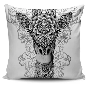 GIRAFFE ORNATE PILLOW COVER