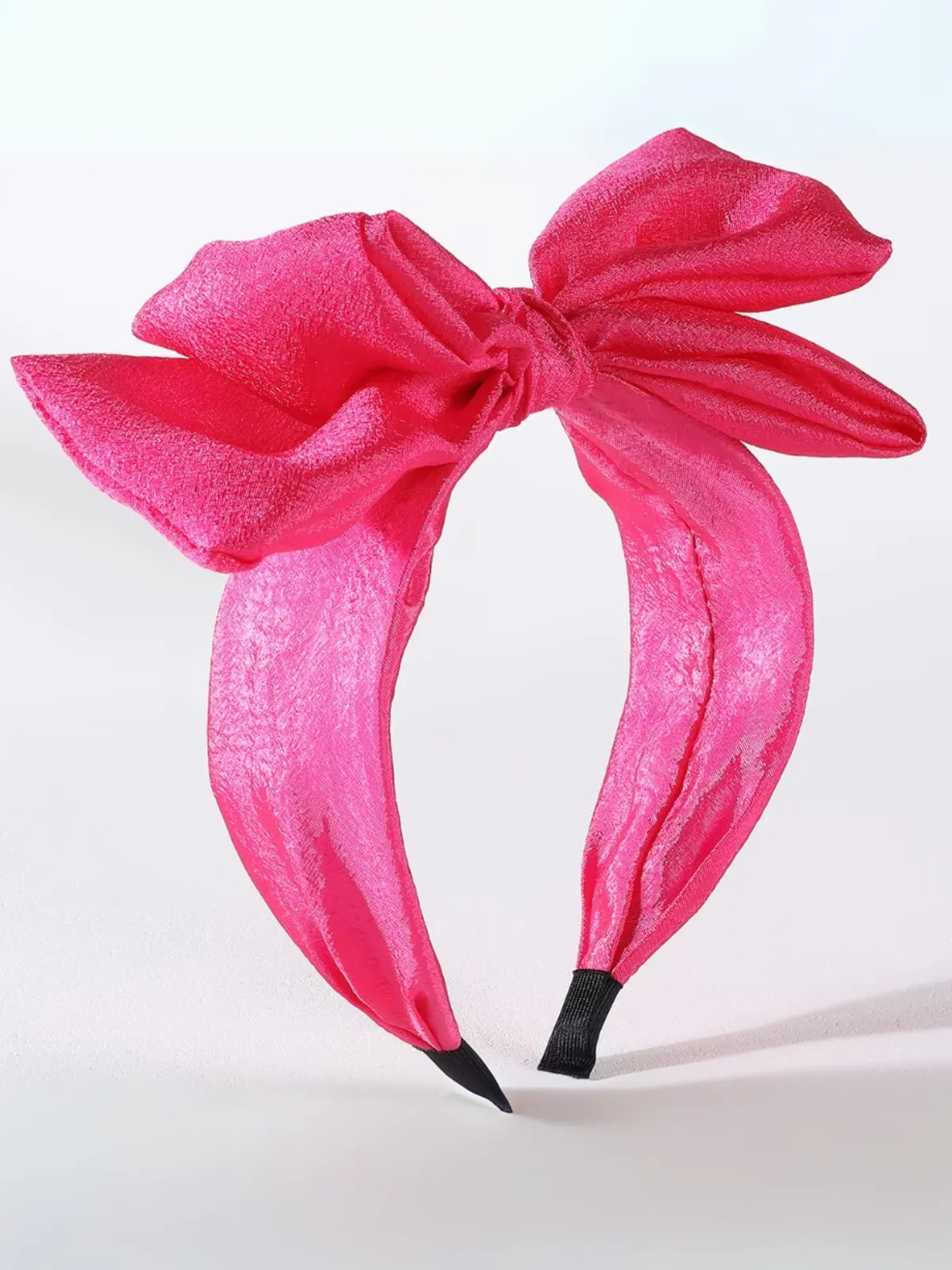 Girls Elegant Hot Pink Bow Headband