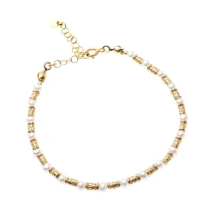 Gold Pearl Bracelet