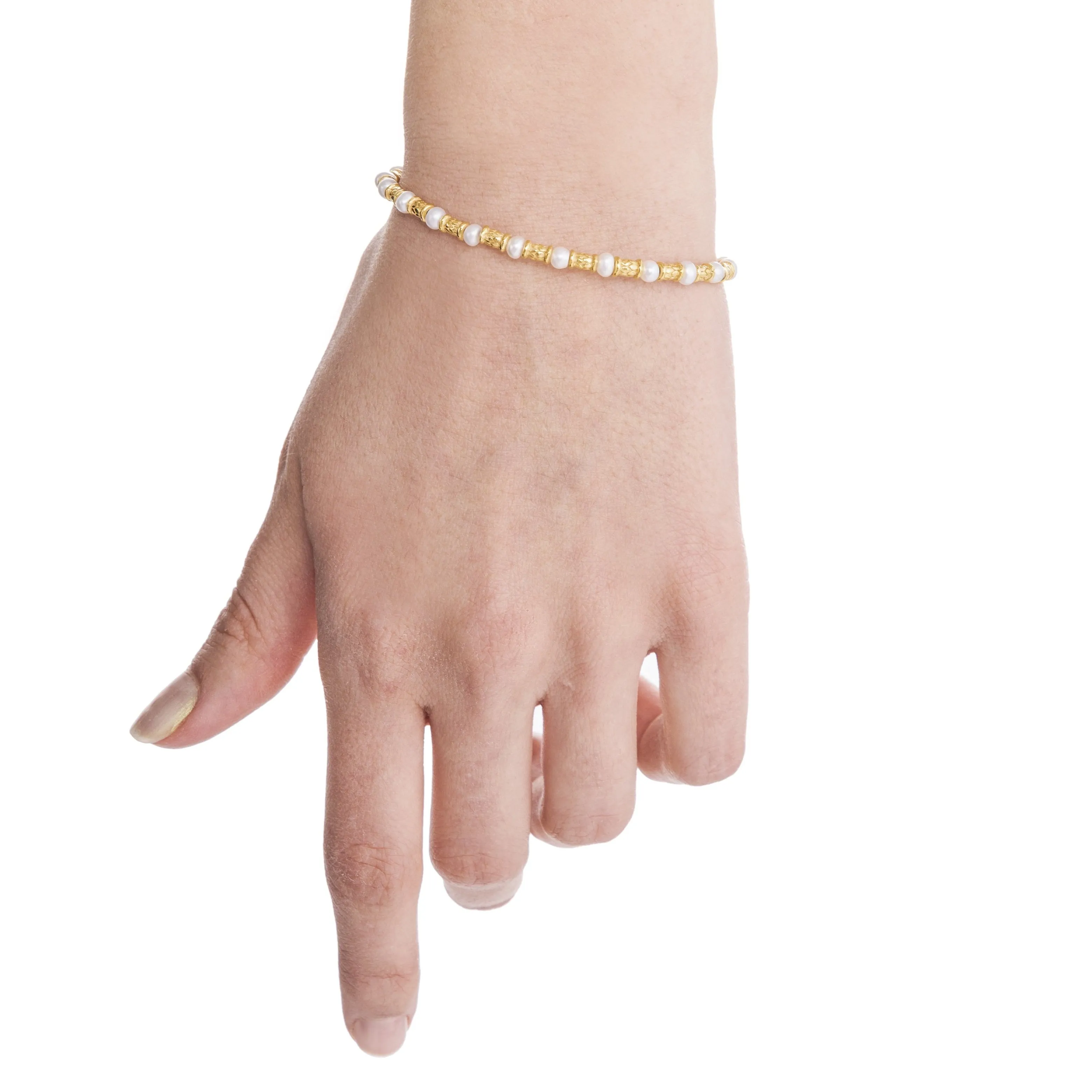 Gold Pearl Bracelet