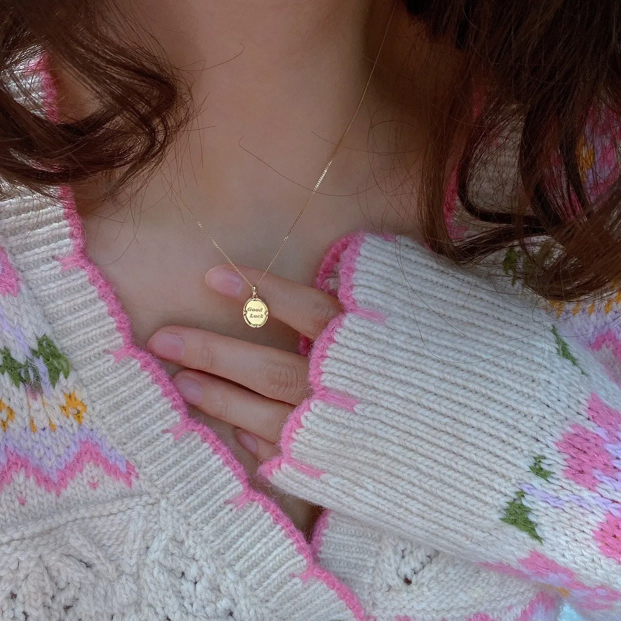 Good Luck Necklace (Solid Silver)