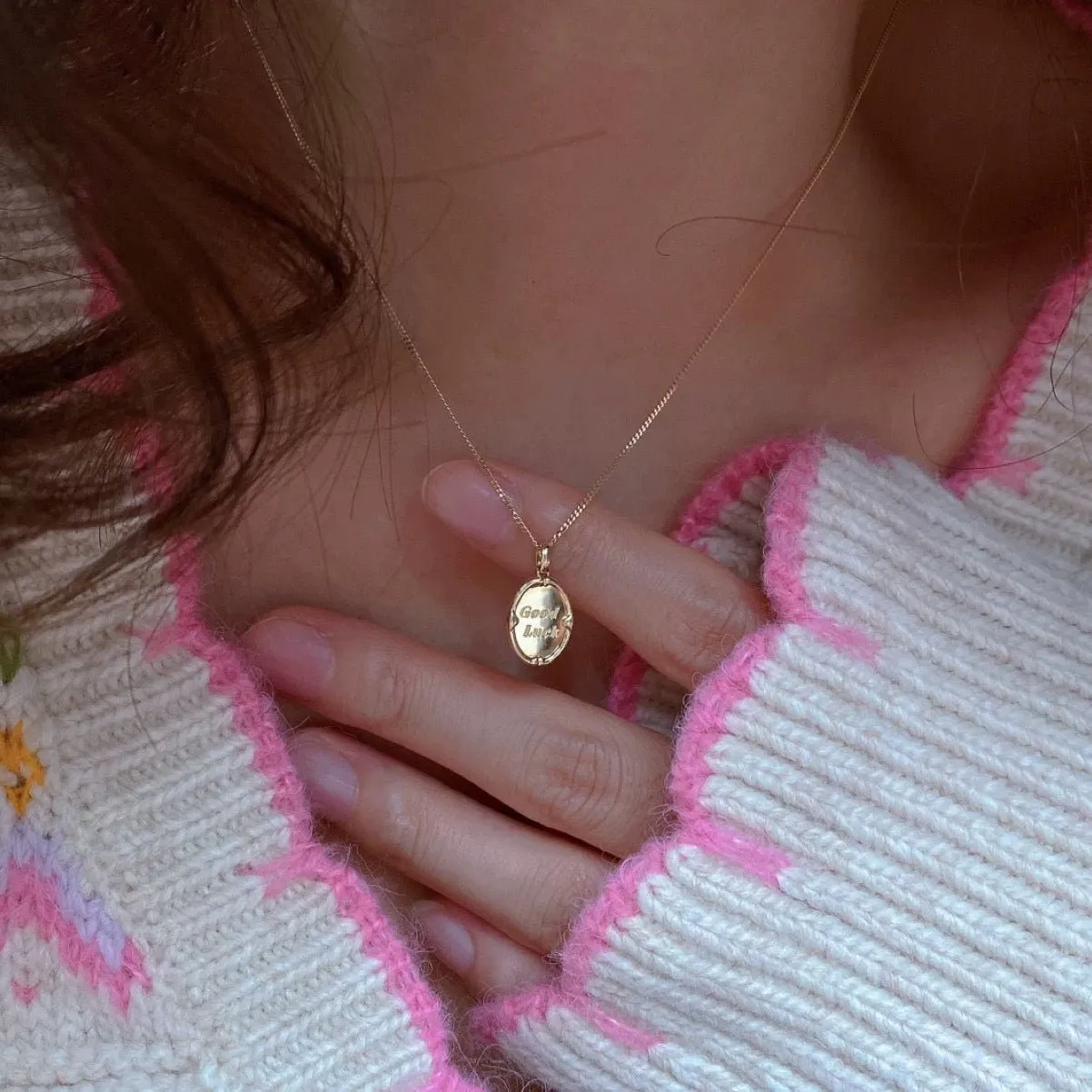 Good Luck Necklace (Solid Silver)
