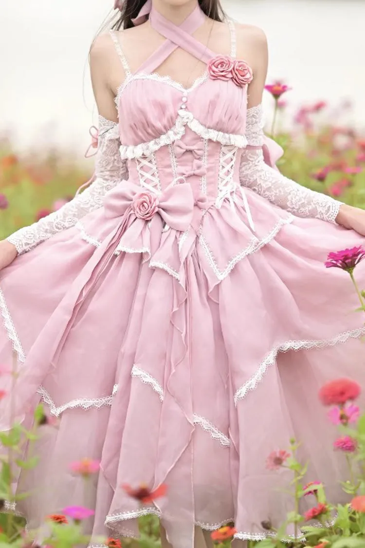 Gorgeous Hanayome Bowknot Sweet Elegant Lolita Jsk Dress 6 Colors