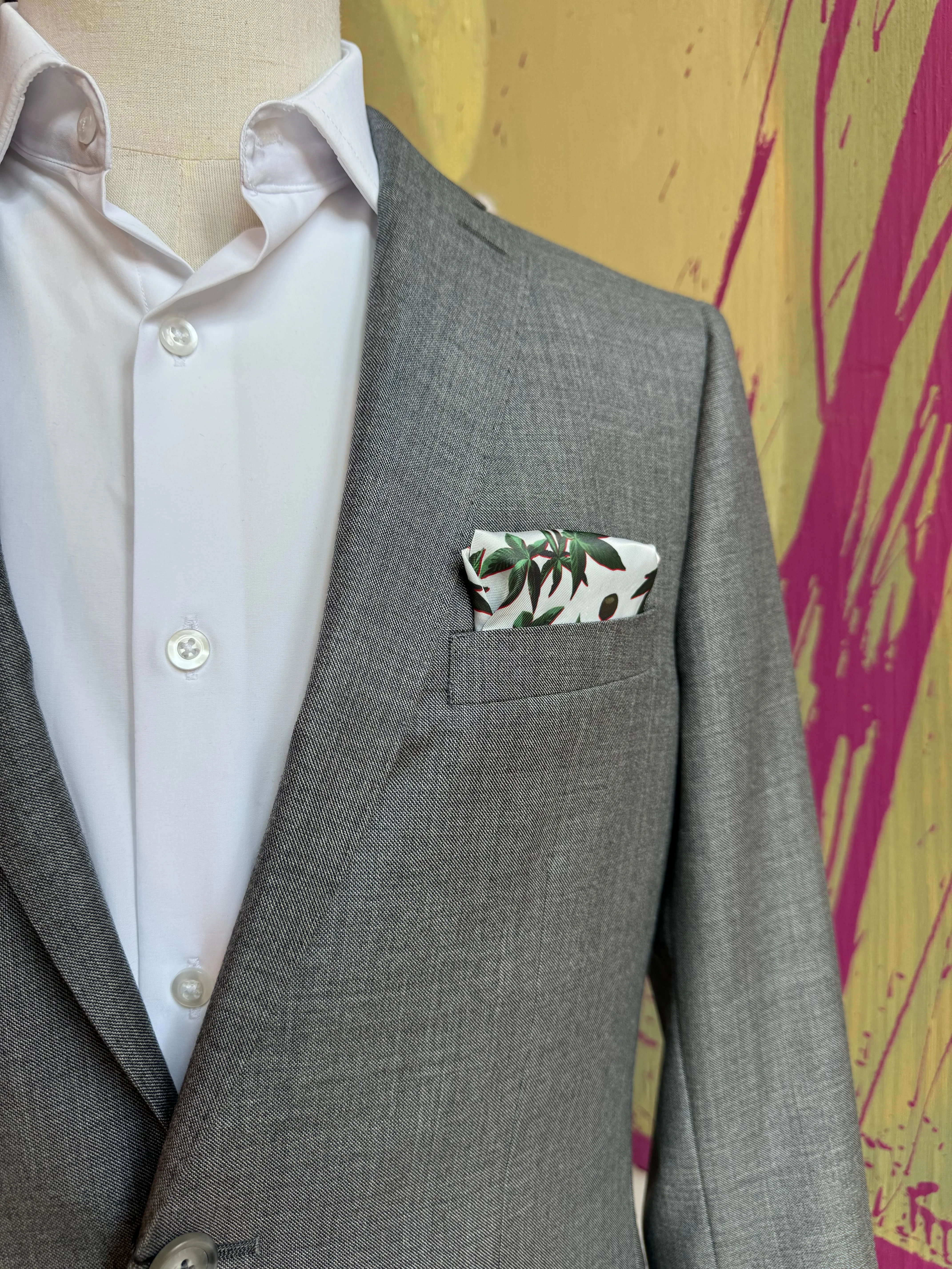 Gray Sharkskin Premium Italian Suit