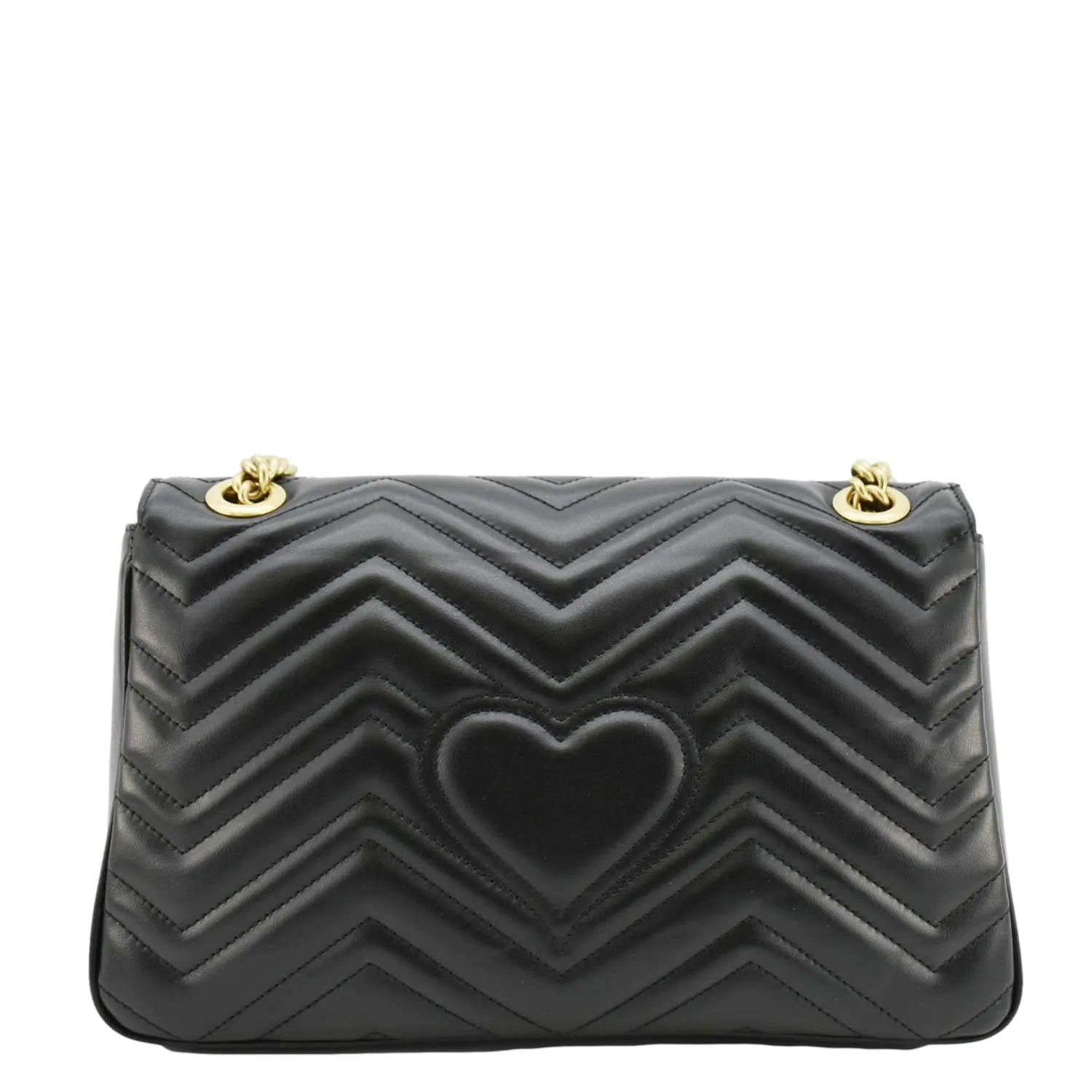 GUCCI GG Marmont Medium Matelasse Shoulder Bag Black 443496