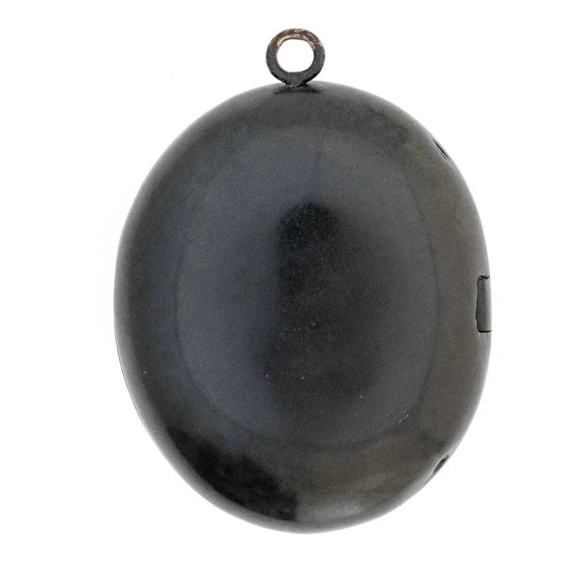 Gutta Percha Cross Antique Locket
