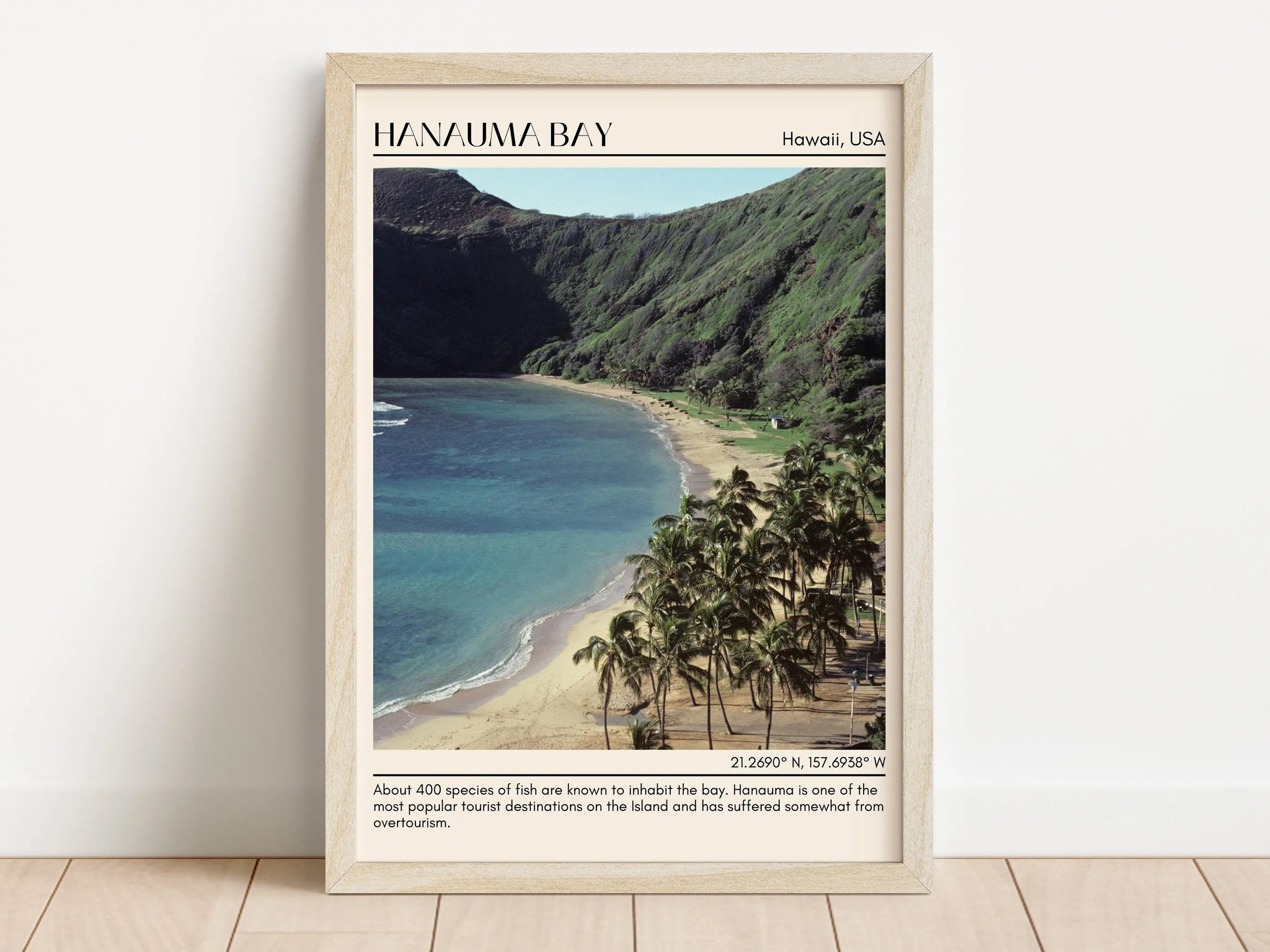 Hanauma Bay Wall Canvas, Hawaii, USA