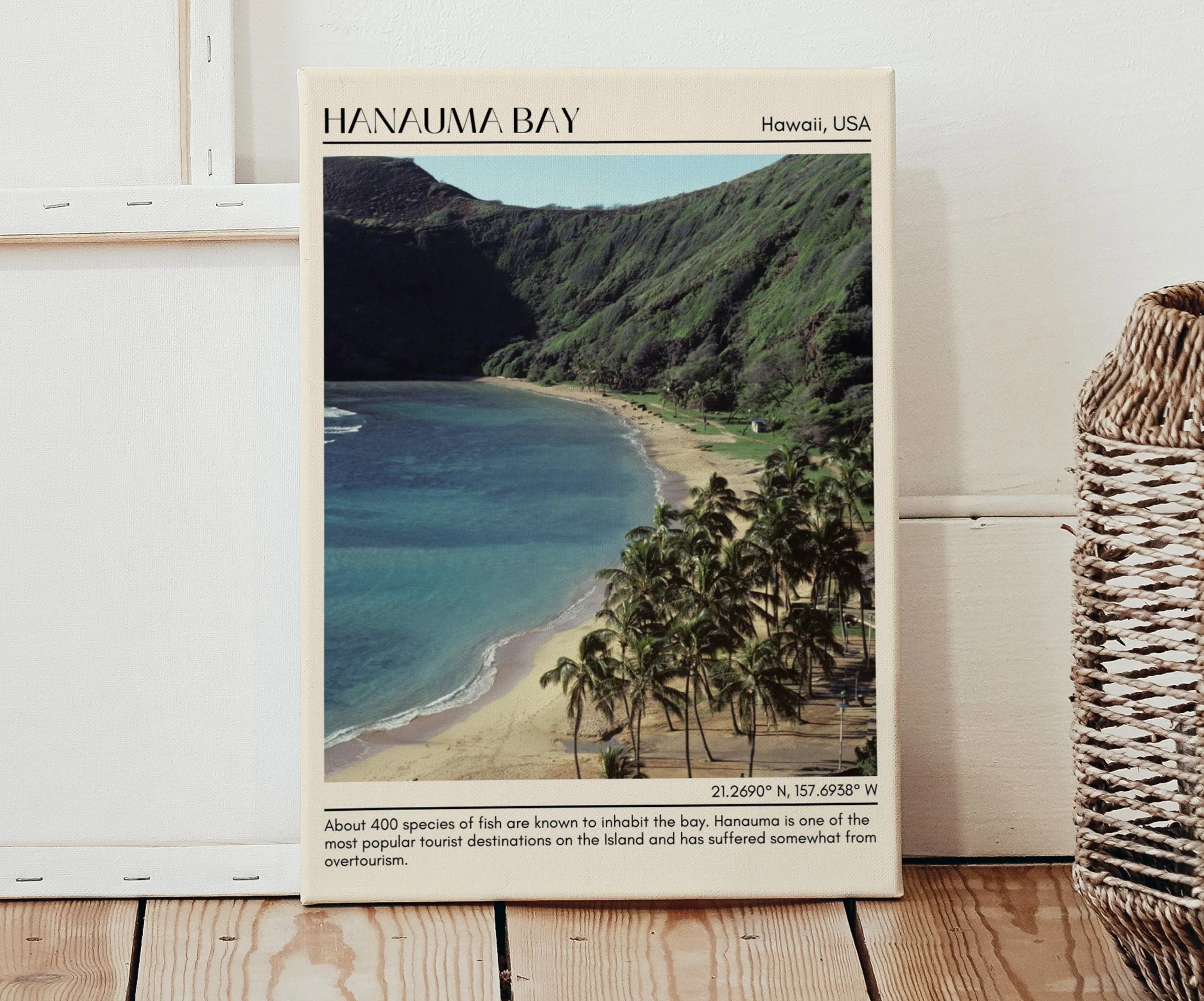 Hanauma Bay Wall Canvas, Hawaii, USA