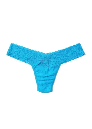 Hanky Panky Lace Low Rise Thong in Ocean Eyes Blue