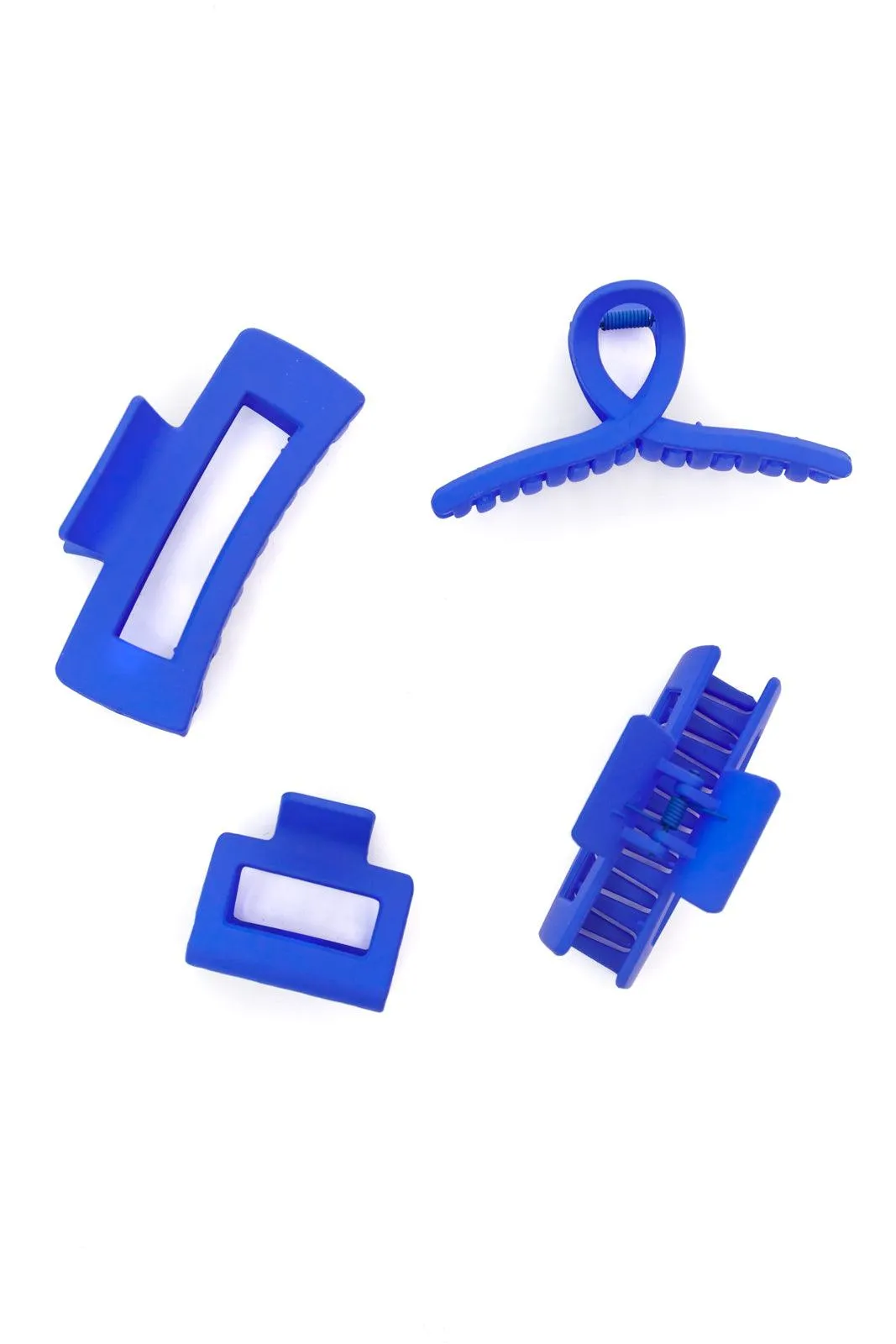 Hazel Blues® |  Claw Clip Set of 4 in Royal Blue