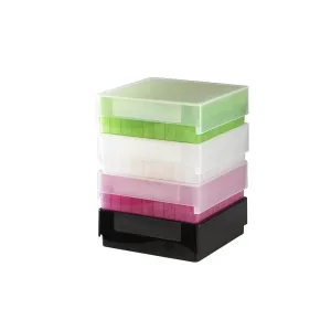 Heathrow Scientific 120036 81-Well Microtube Storage Box, Green