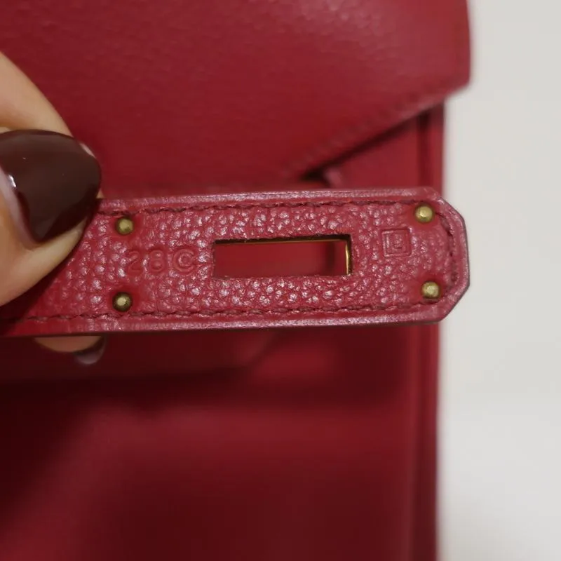 HERMES BIRKIN 35CM ROUGE GARANCE TOGO LEATHER GOLD HARDWARE 2008