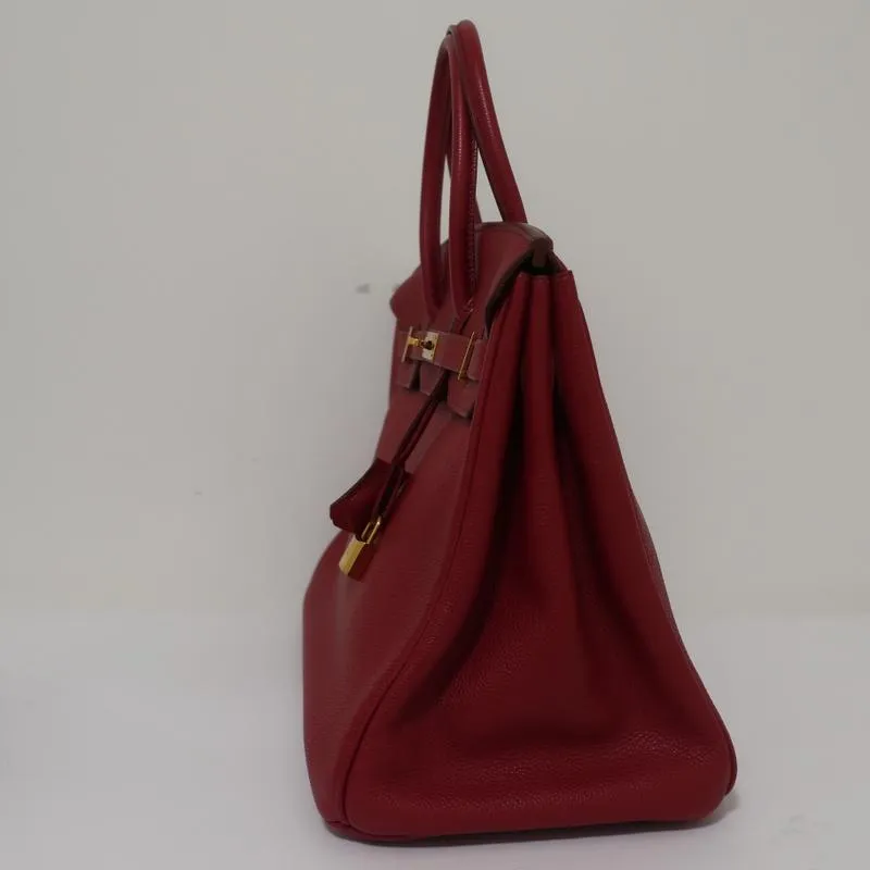 HERMES BIRKIN 35CM ROUGE GARANCE TOGO LEATHER GOLD HARDWARE 2008