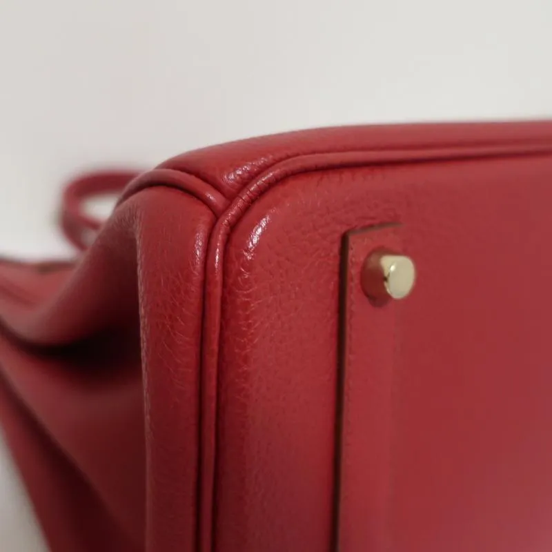 HERMES BIRKIN 35CM ROUGE GARANCE TOGO LEATHER GOLD HARDWARE 2008