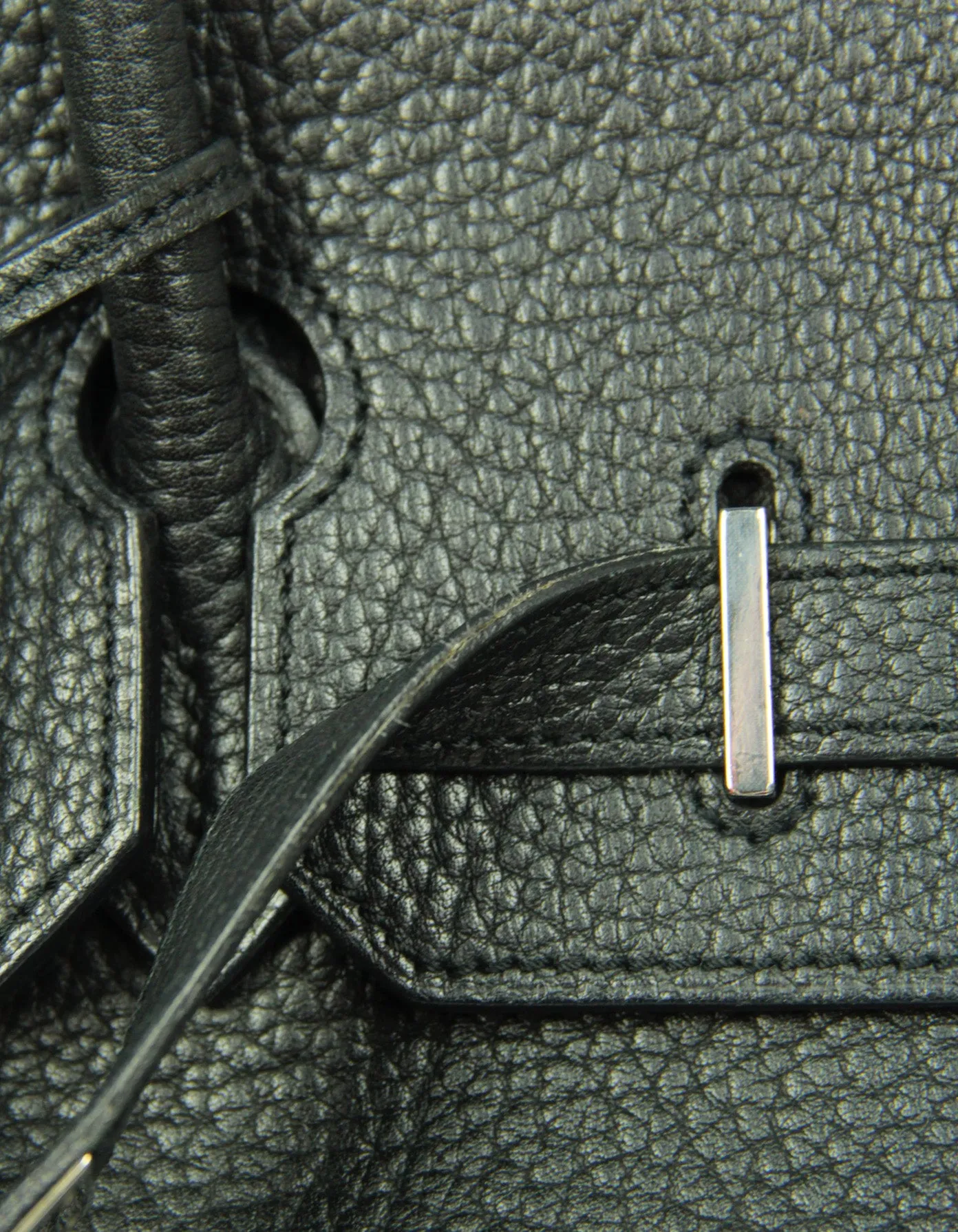 Hermes Black Fjord Leather 35cm Birkin Bag SHW