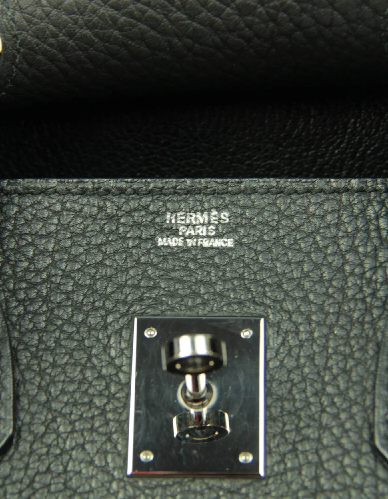 Hermes Black Fjord Leather 35cm Birkin Bag SHW