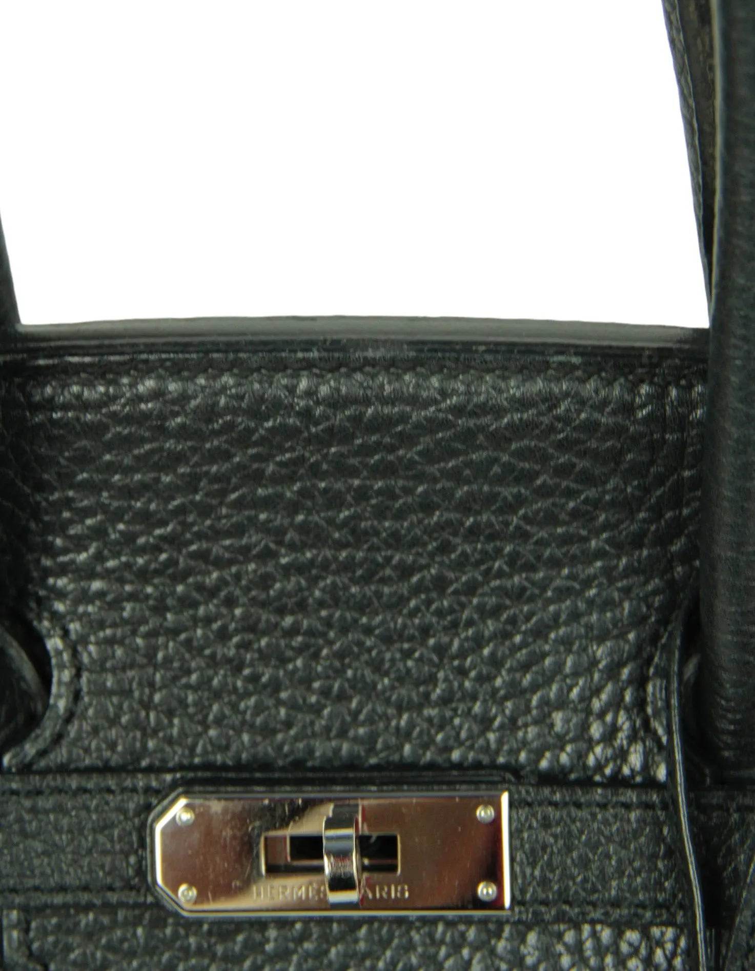 Hermes Black Fjord Leather 35cm Birkin Bag SHW