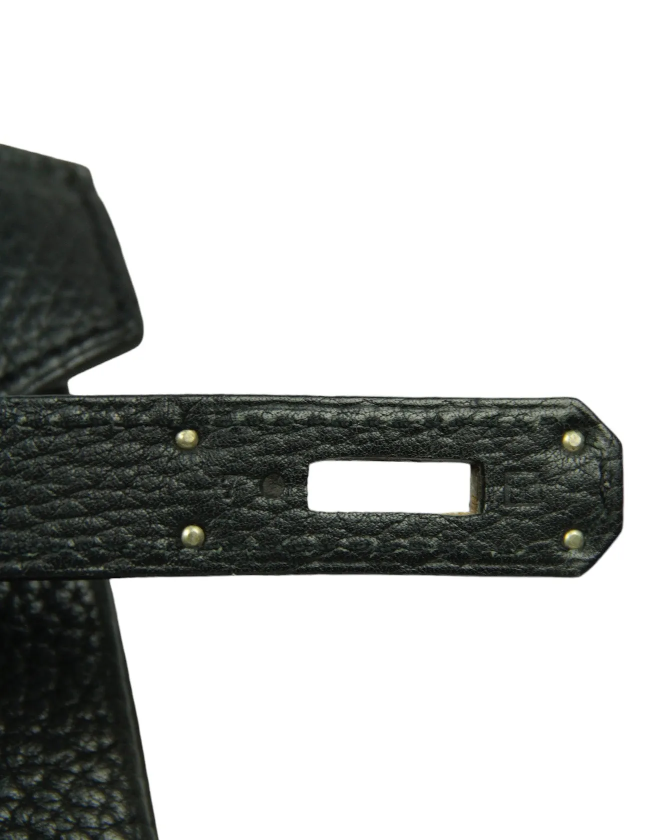 Hermes Black Fjord Leather 35cm Birkin Bag SHW