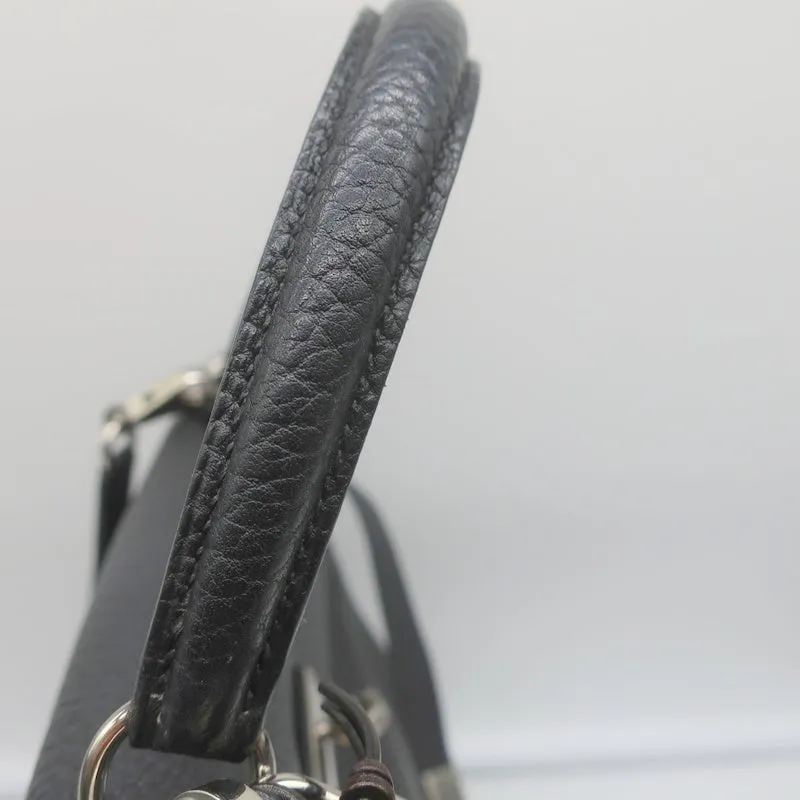 HERMES Kelly Handbag Togo 35 Black 2002