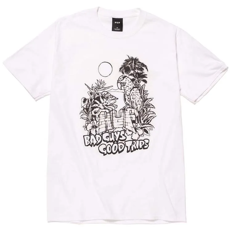 HUF Vacation UV Colour Change S/S T-Shirt White