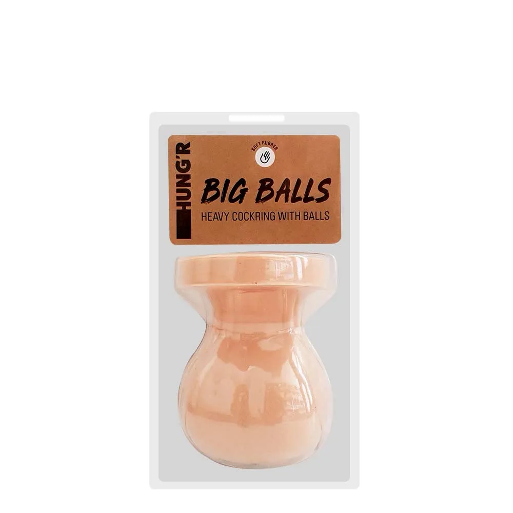 HUNG'R - Big Balls - Heavy Cockring - Lichte huidskleur