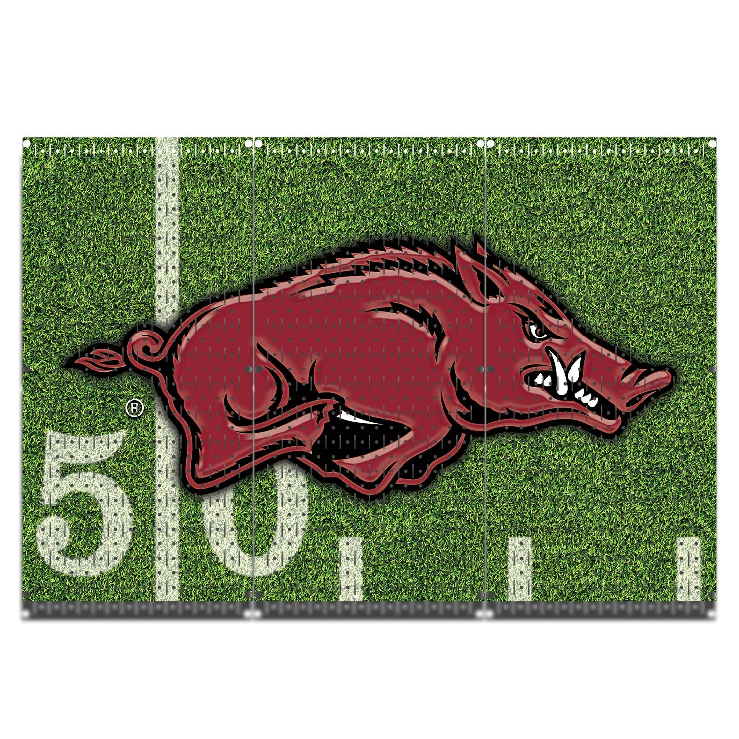 HWC13062- Arkansas Razorbacks (3 Panels) | 48" x 32" (tall) | Printed Pegboards | Collegiate