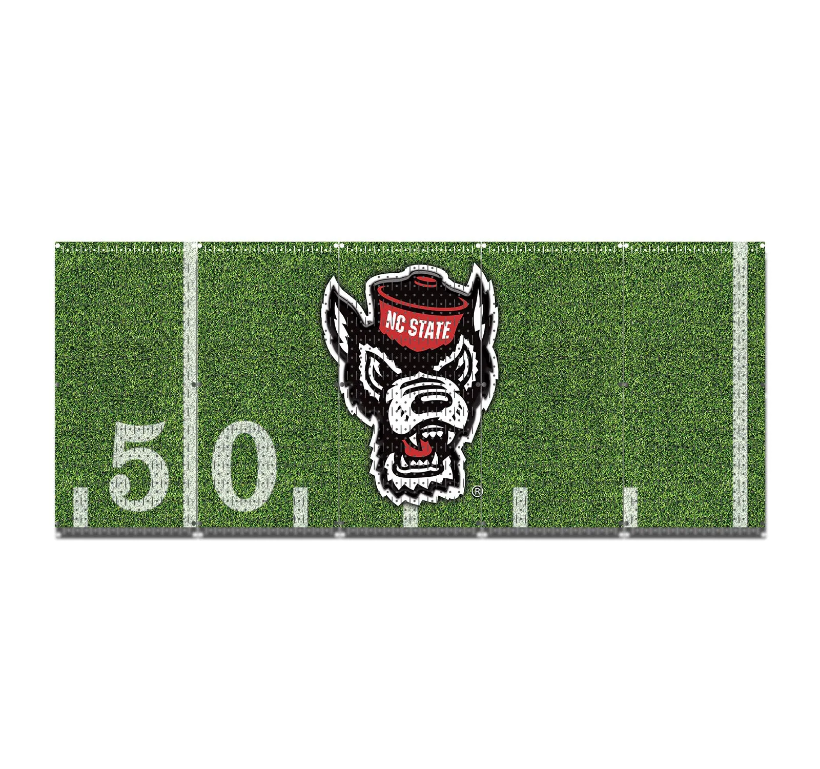 HWC15096- NC State Wolfpack Football (5 Panels) | 80" x 32" (tall) | Printed Pegboards | Collegiate