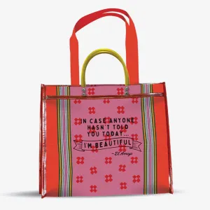 I'm Beautiful XL Mesh Tote