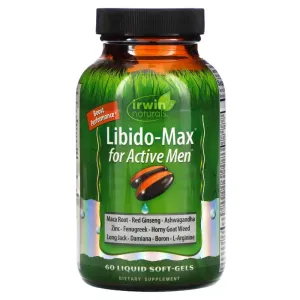 Irwin Naturals LIBIDO-MAX for ACTIVBE Men (PREVIOUSLY Level UP Active Male) 60CT