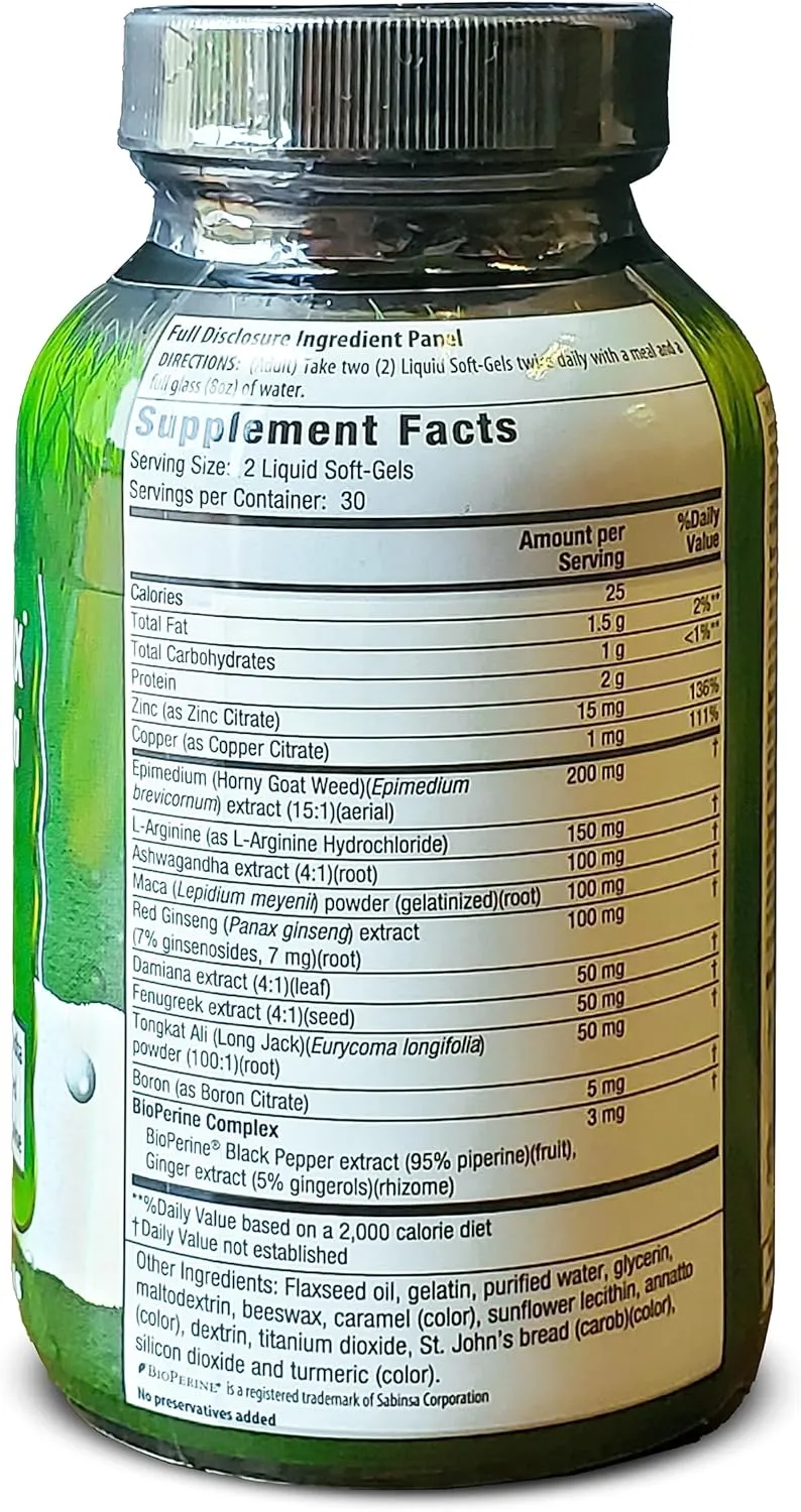Irwin Naturals LIBIDO-MAX for ACTIVBE Men (PREVIOUSLY Level UP Active Male) 60CT