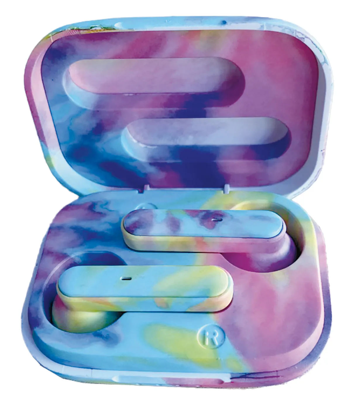Iscream Pastel Tie Dye Compact Earbuds