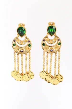 Jeweled Chandbali Dangle Earrings