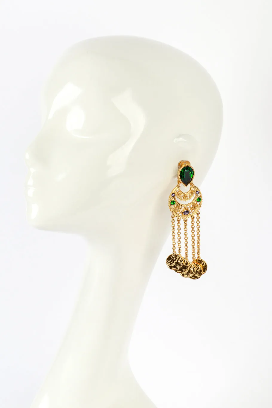 Jeweled Chandbali Dangle Earrings