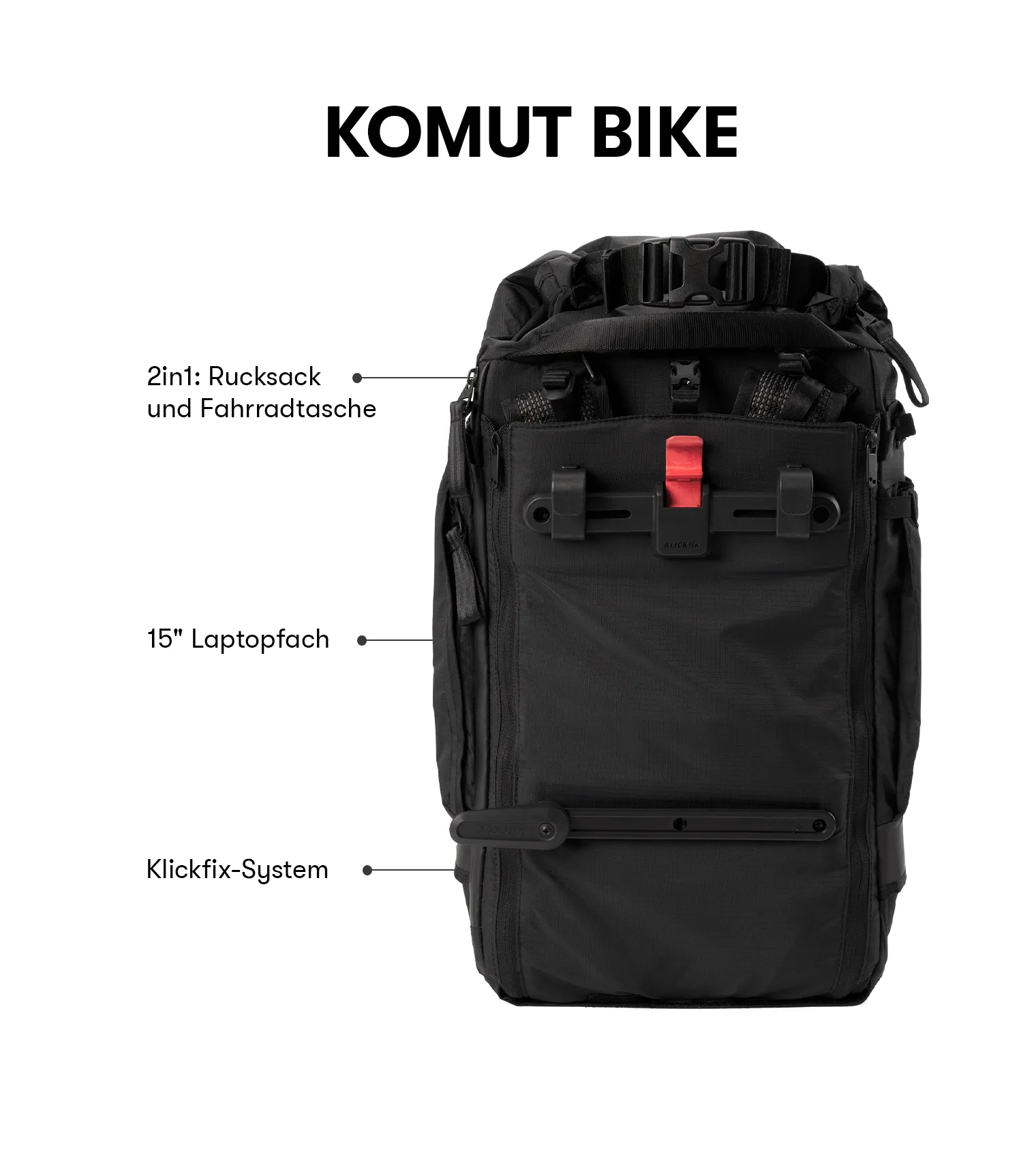 Komut Medium Bike - Pure Black
