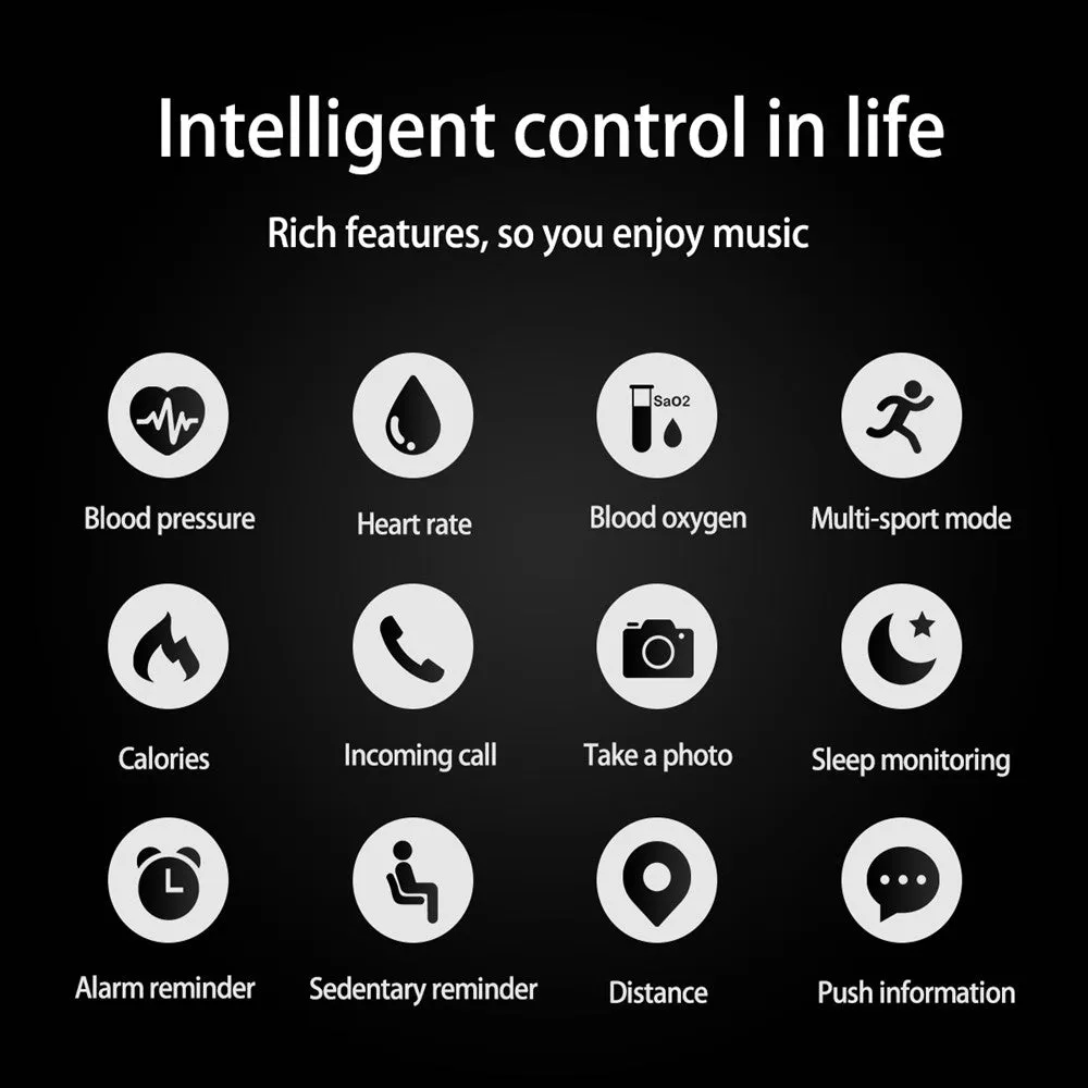 L8 Smart Heart Rate Wearable Monitor Fitness Band