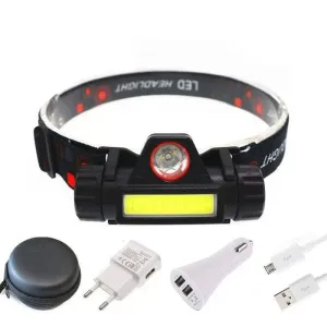 LAMPE FRONTALE - MINI LAMPE FRONTALE LANTERNE Q5  COB À LED