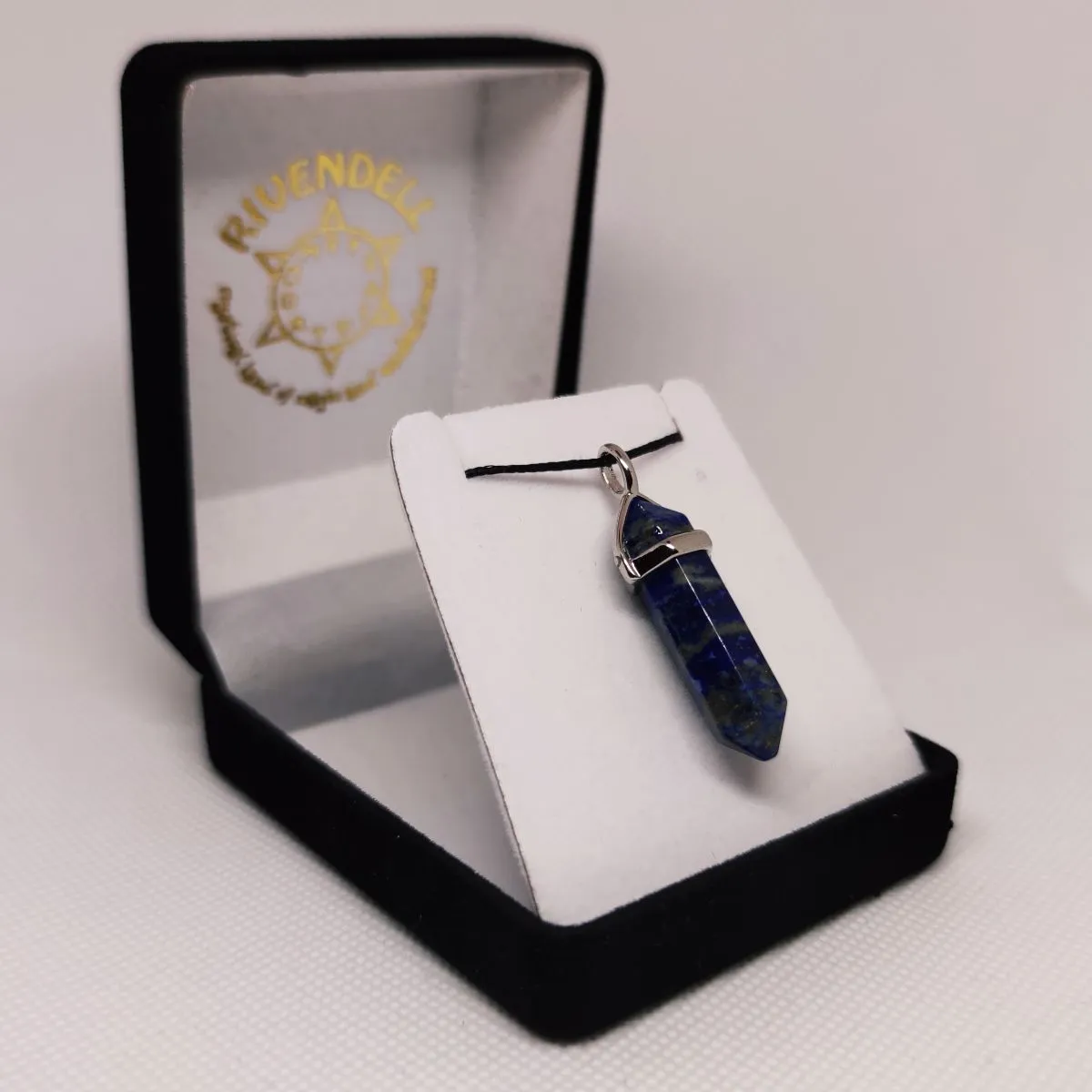Lapis Lazuli Crystal Point Pendant
