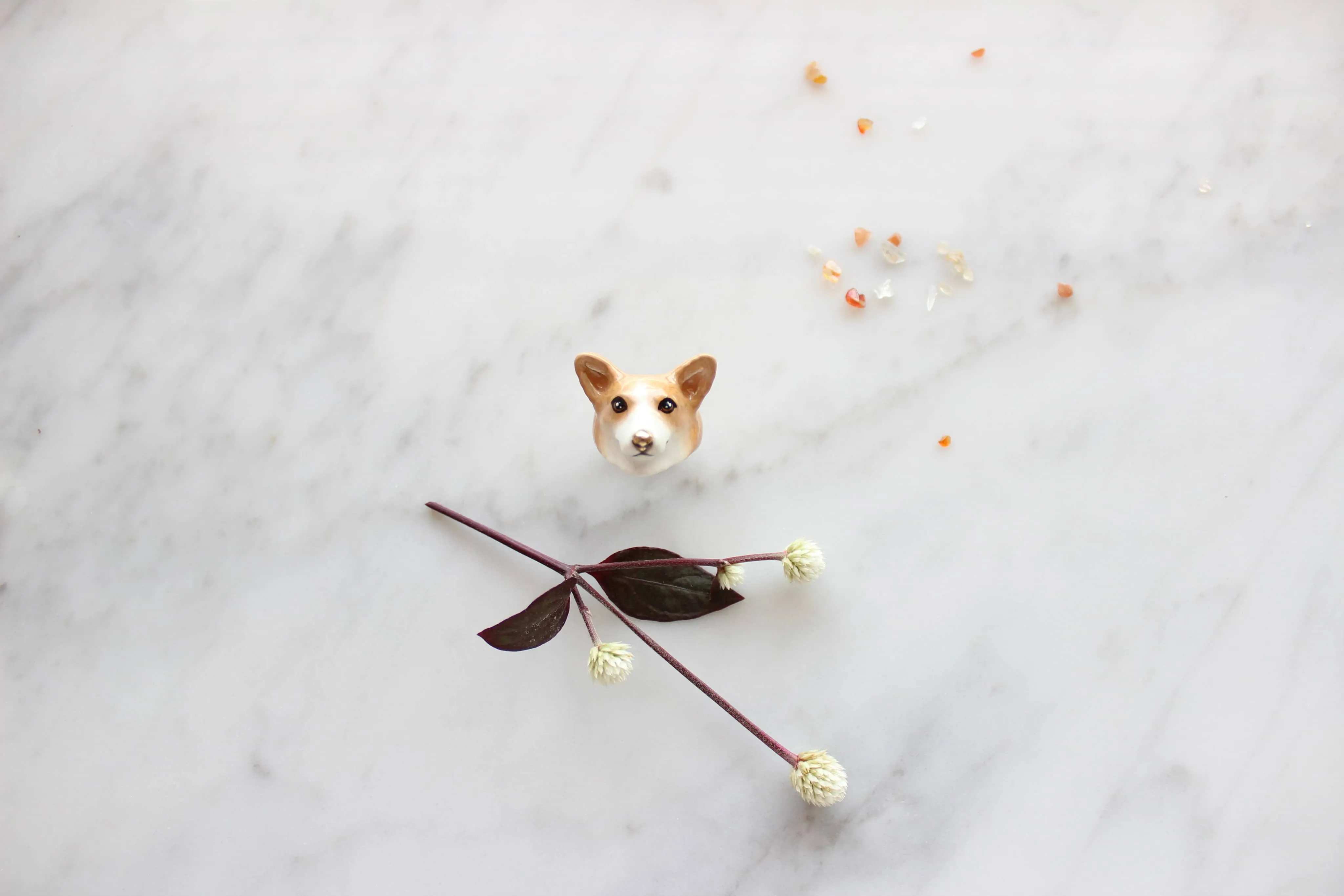 Latte Corgi Ring
